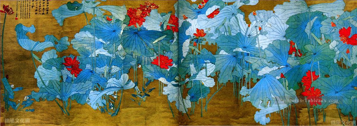 Chang dai chien lotus 31 Art chinois traditionnel Peintures à l'huile